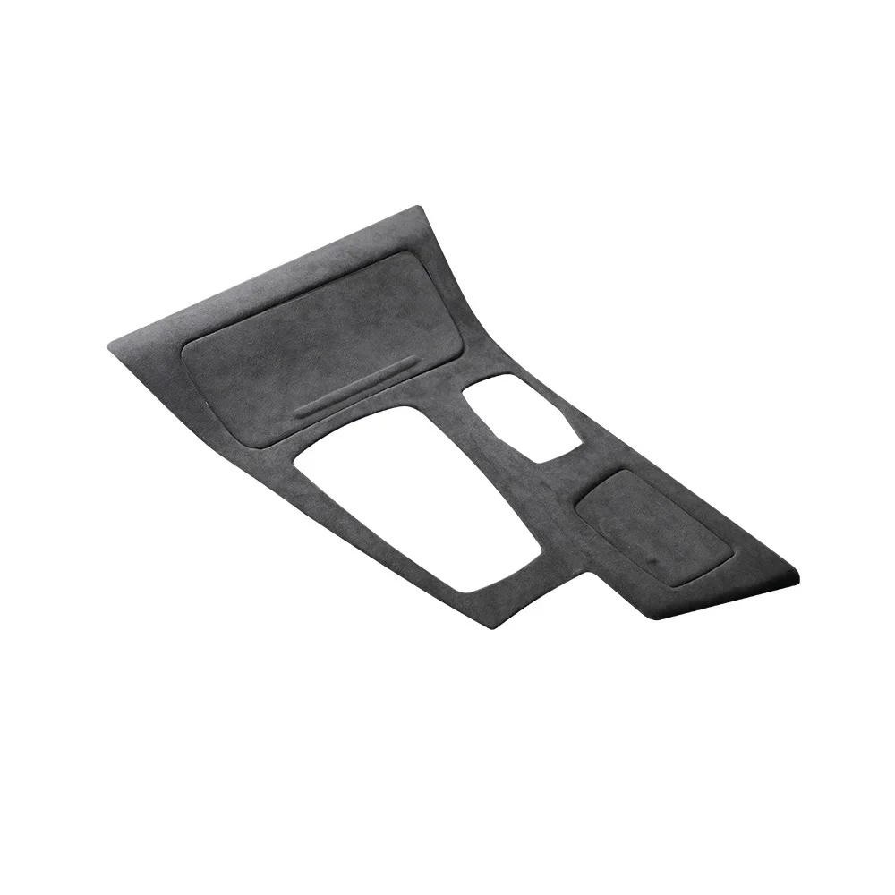 For BMW 5 Series F10 F18 2009-2016 Car Center Console Gear Shift Frame Cover Trim Interior Flannel Accessories Italy Super Suede