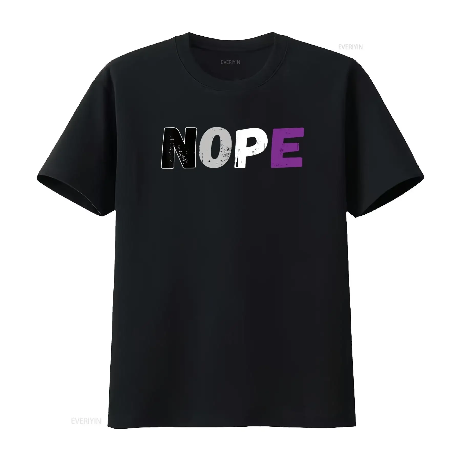 Asexual Nope Flag Ace LGBT Pride Asexuality Aromantic T Shirt vintage Washed Slightly Stretched designer clothes
