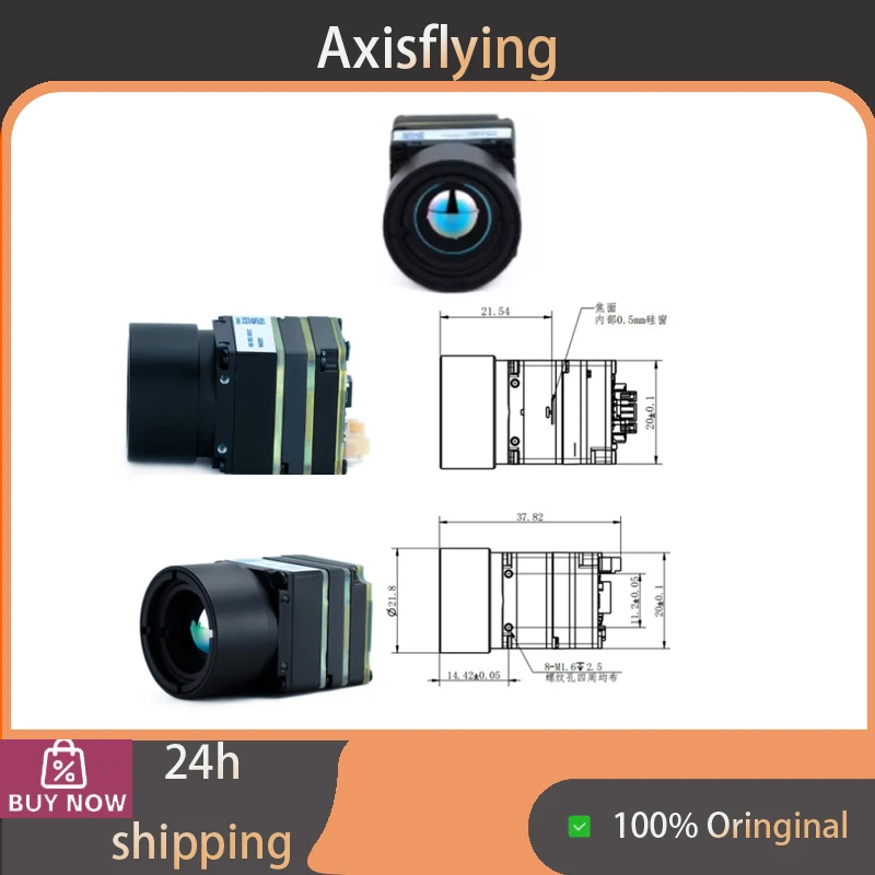 Axisflying Thermal FPV Camera 256x192/384x288/640x512 Resolution Night Vision Infrared Camera for Drone Night Flying Search & Re