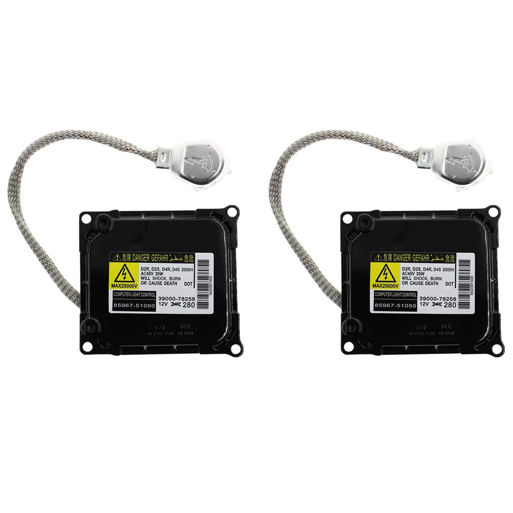 Clear 2X 85967-51050 85967-20010 HID Xenon Headlight Ballast Control Unit Module For D2R D2S D4R D4S Bulb For Toyota Lexus