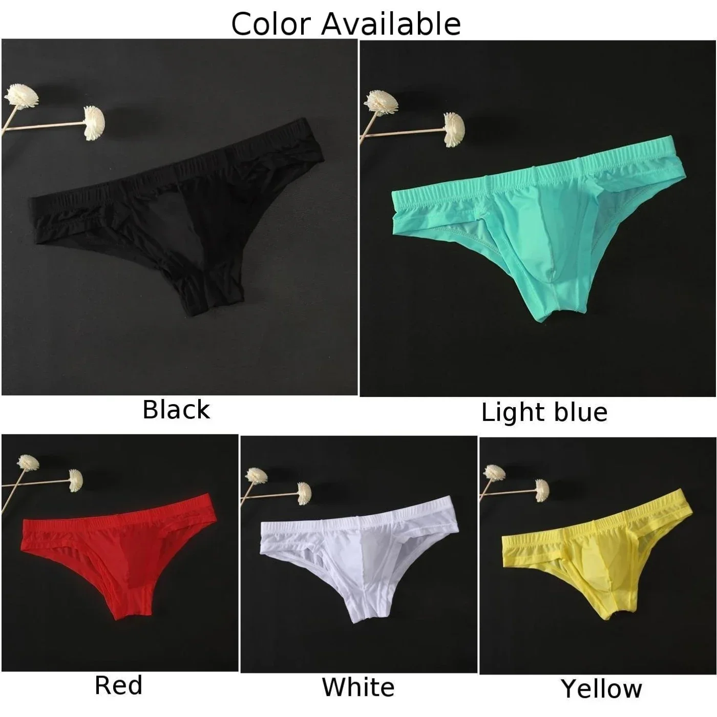 Ice Silk Briefs For Men, Mesh See Through Underpants, Sensual And Sexy Lingerie Underwear, Perfect Fit And Style