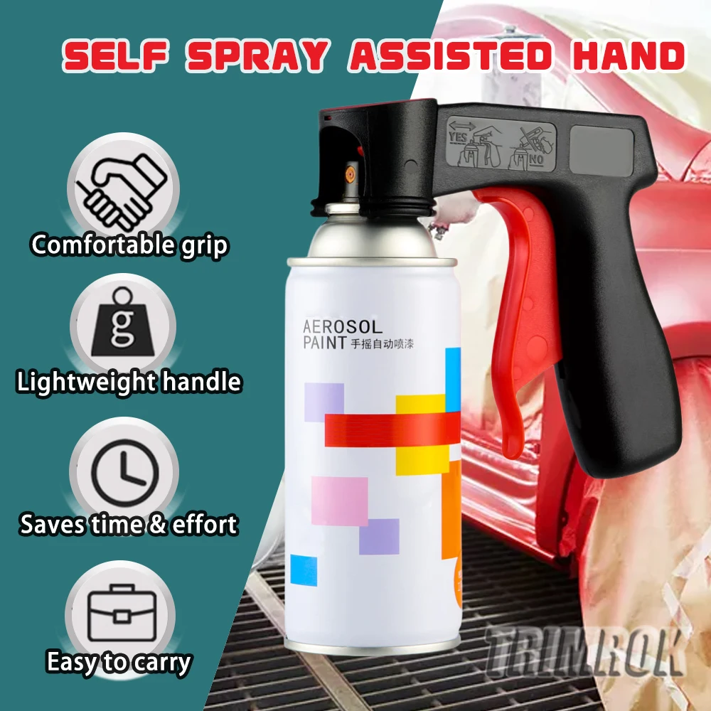 Pro Spray Can Handle Assistant Spray Gun Handle Assist Hand Sprayer Machine Instant Aerosol Handgrip For Car Polishing Paint