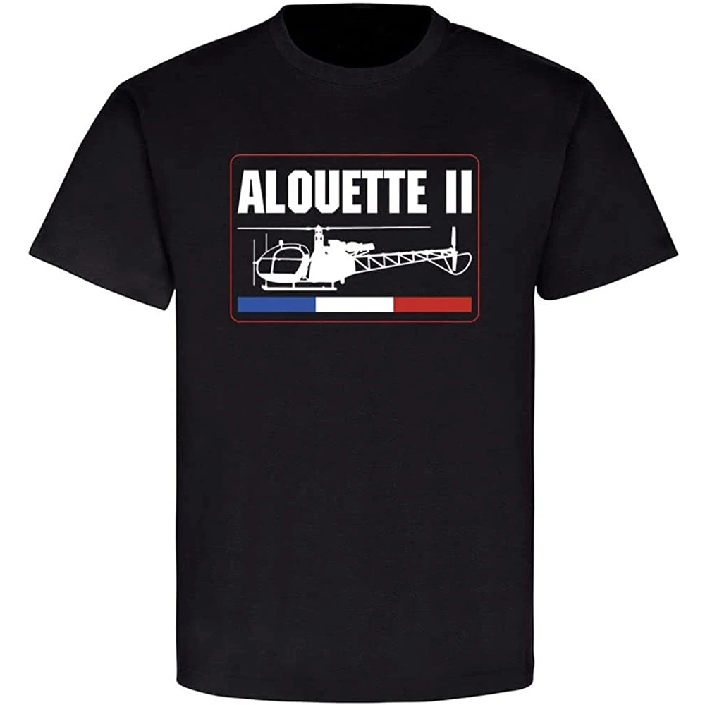 

France SE3130 - SA-318C Alouette II Military Helicopter T Shirt. New 100% Cotton Short Sleeve O-Neck T-shirt Casual Mens Top