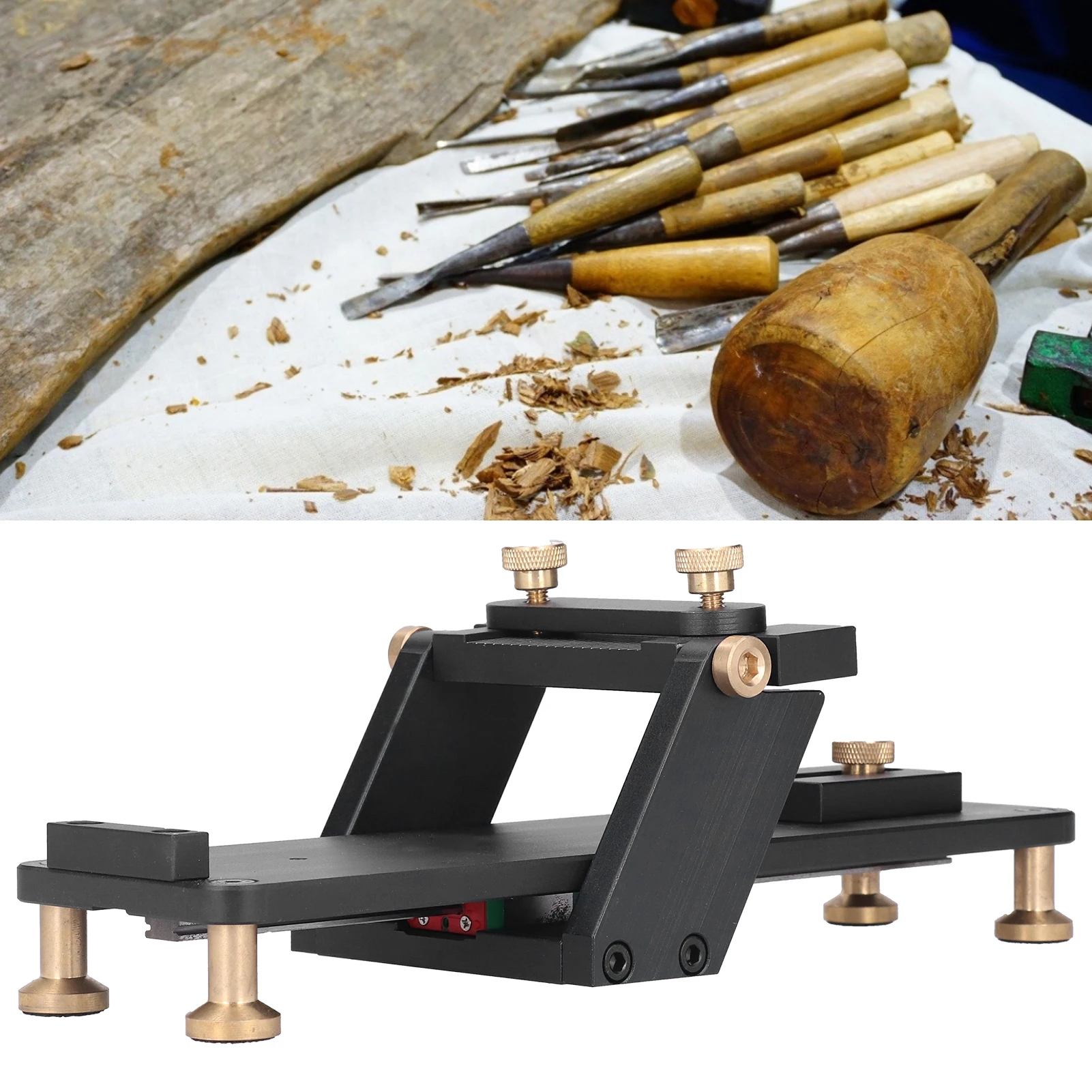 Fixed Angle Sharpener Whetstone Set Knife Polished Stone Grinding Frame Woodworking Tool Angle Knife Sharpener Sharpening System