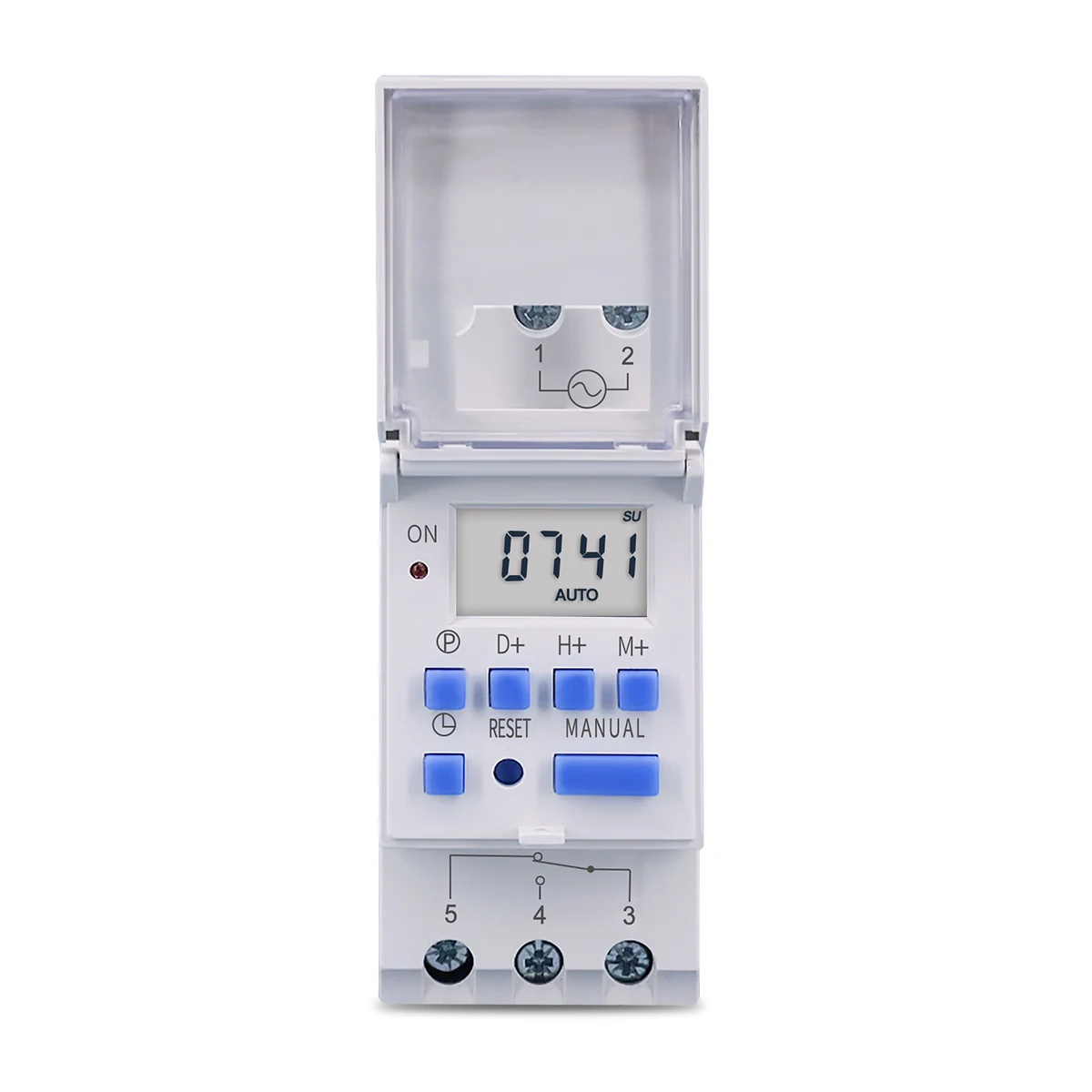 TOMZN Din Rail single phase Weekly 7 Days Programmable Digital TIME SWITCH Relay Timer Control AC 220V 230V 12V 24V 48V 16A