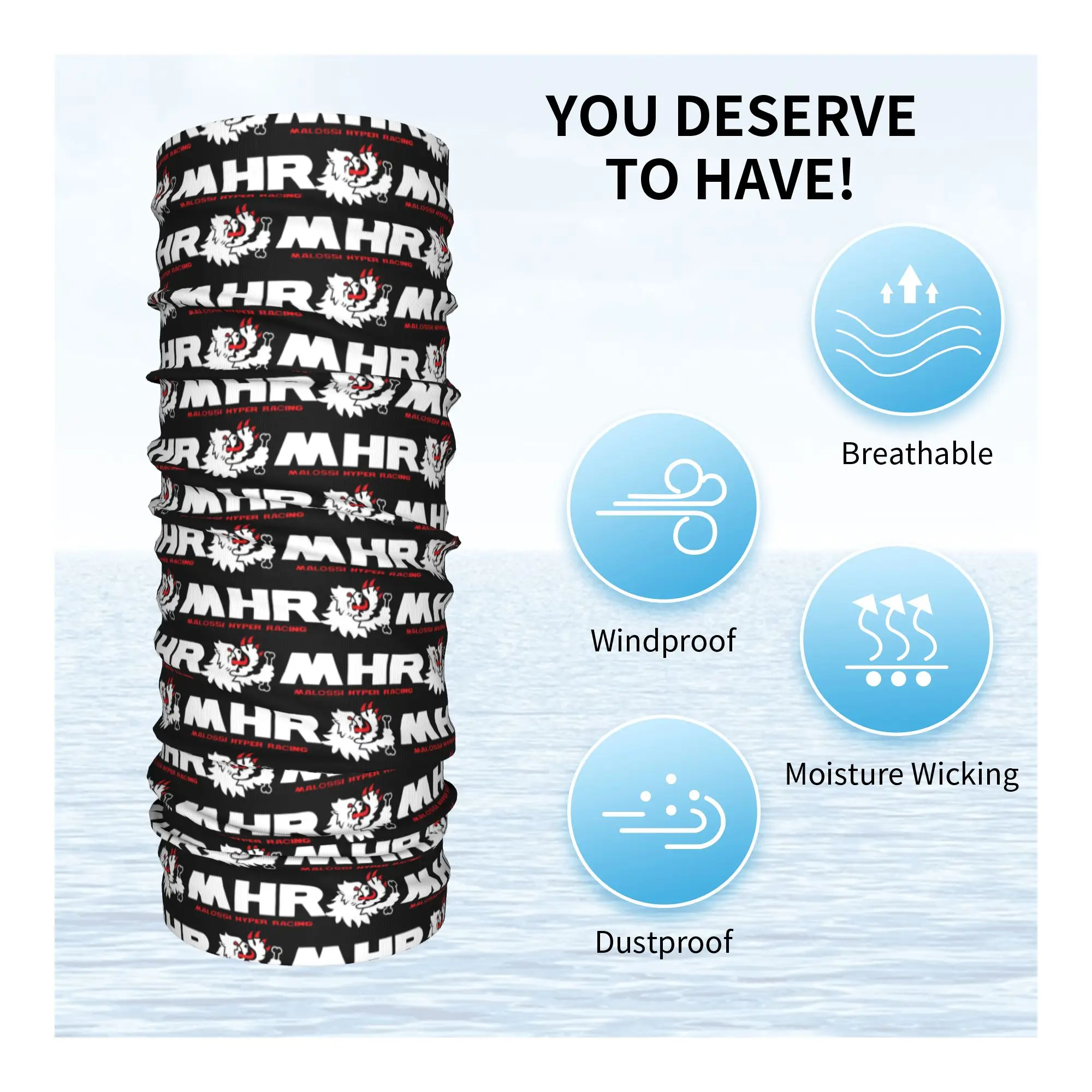Italy Malossis Motorcycle Winter Headband Neck Warmer Men Women Ski Camping Tube Scarf  Face Bandana Gaiter - view 4