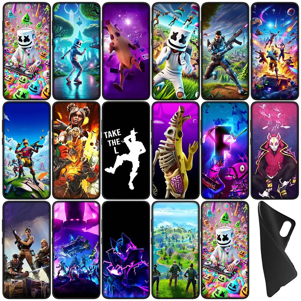 Poster F-Fortnites-Skin TPU Case for Samsung Galaxy A06 A16 A13 A71 A21S A22 A73 A42 A11 A02 A70 A72 A03 Phone Cover Casing