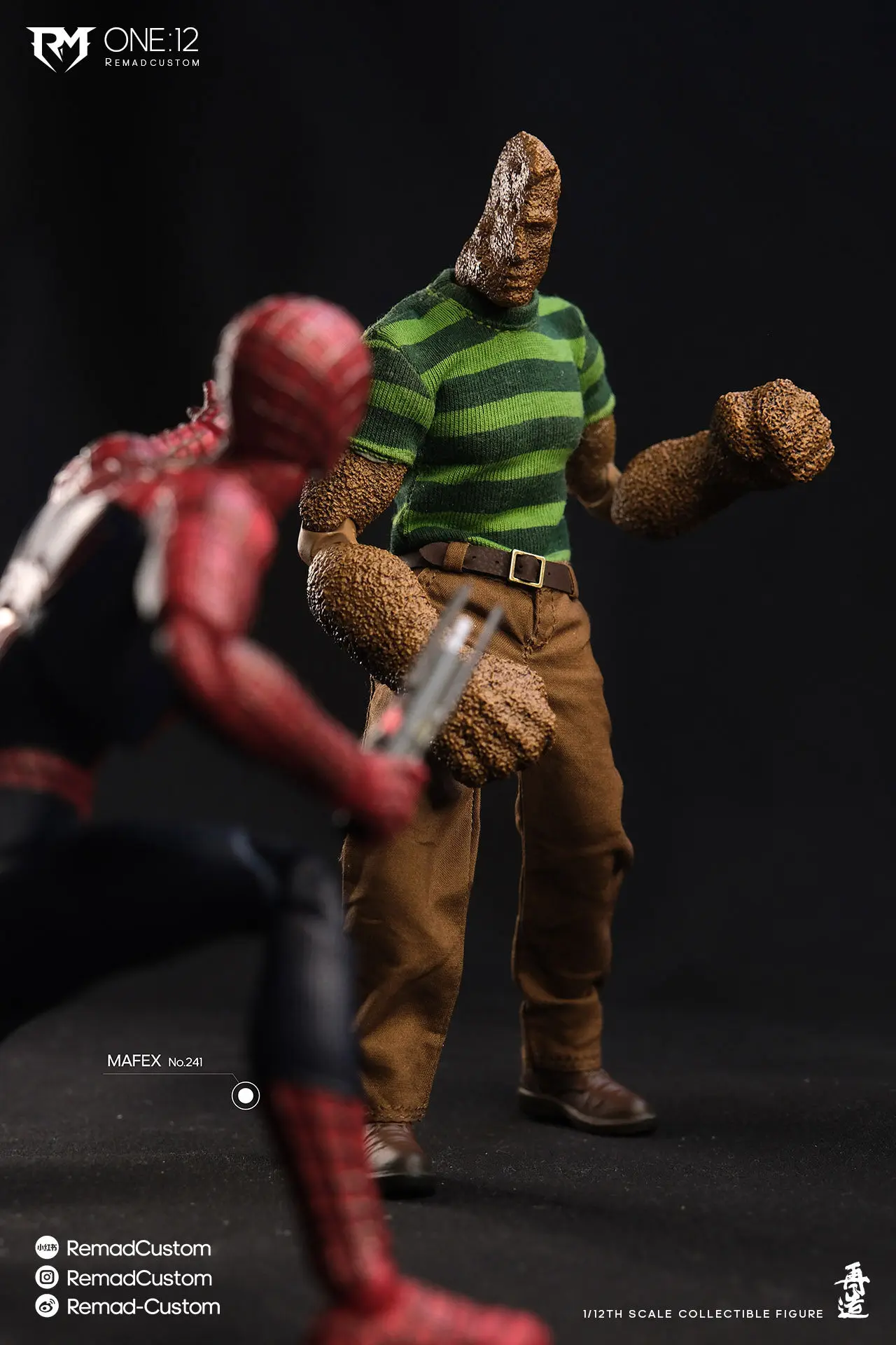 In Stock RemadCustom RM-017 1/12 Scale Male Soldier Spider Man