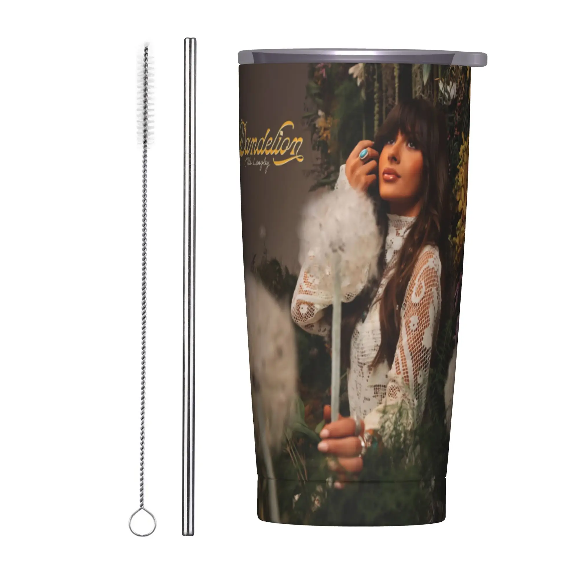 Ella Langley Tour 2026 Insulated Tumbler with Straws Lid  Vacuum Coffee Mugs Office Home Car Bottle Cup 20oz