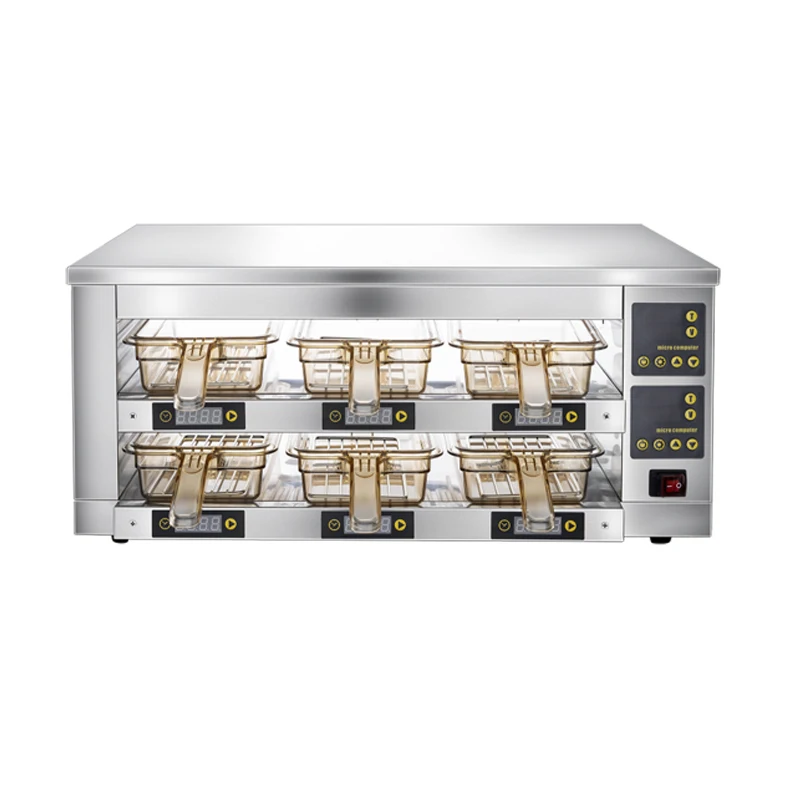 2 Deck Hamburg Warmer | Commercial Food Warmer for Burgers & Sandwiches