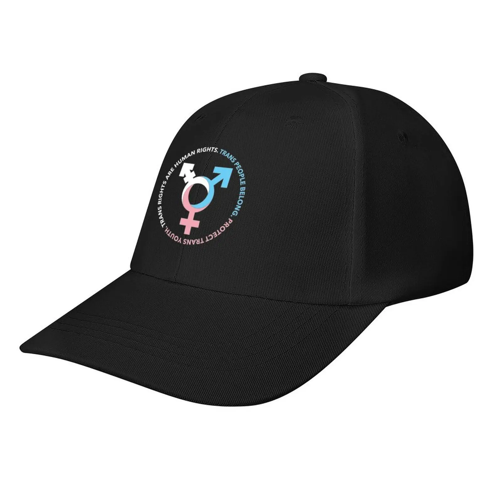 

Trans Symbol & Activist Slogans Baseball Cap Wild Ball Hat Fishing cap Hat Beach Unique hats For Women Men's