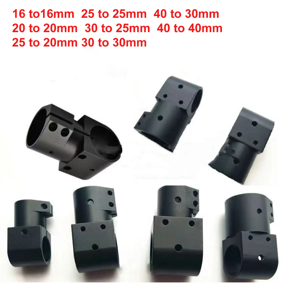 1pcs 20/25/30/40mm Aluminum Alloy Tube Joint Mount 20 Degree Landing Gear Oblique Tee Connector Multirotor RC Drone Accessories