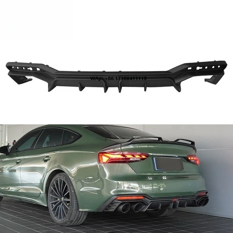 

Carbon Fiber Rear Bumper for A5 S5 2023+ Carbon Diffuser