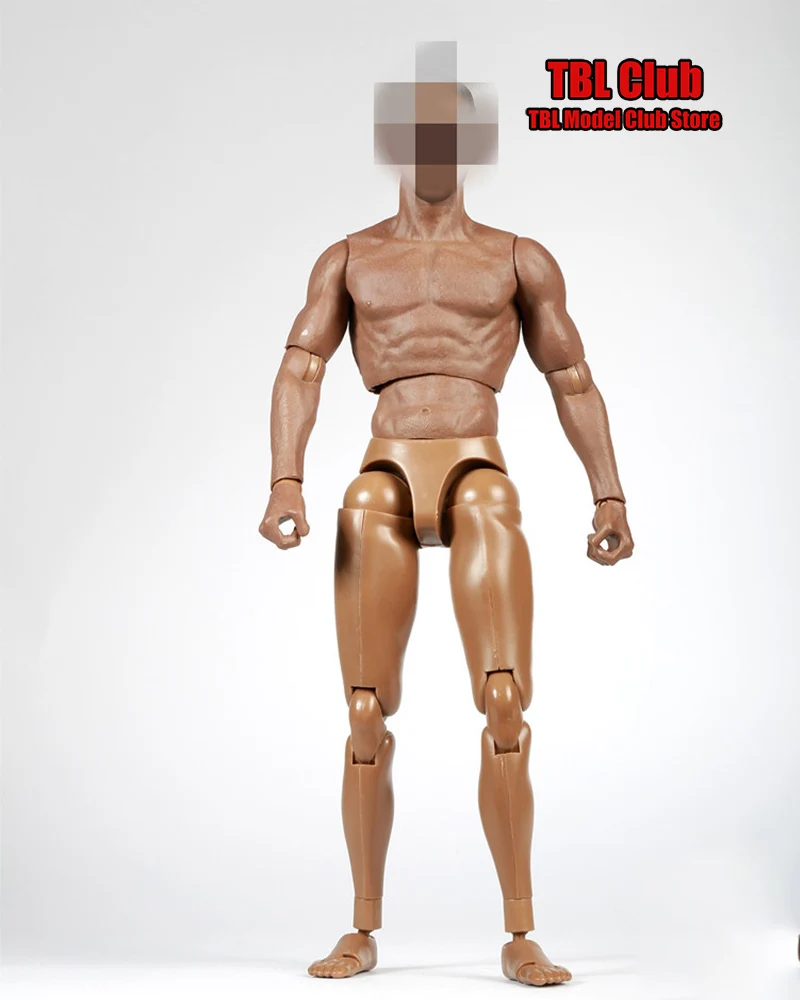 ZCTOYS S006 1/6 Czarny Skóra Wojskowy Ruchomy Model Ciała Męskiego z Silnymi Mięśniami Pasujący do Figurki Akcji 12-calowej, Rzeźba Głowy