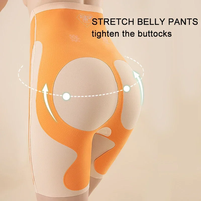 5D Latex Flache Bauch Ummantelung Höschen Postpartale Butt Lift Sicherheit Shorts Abnehmen Bauch Taille Trainer Körper Shaper