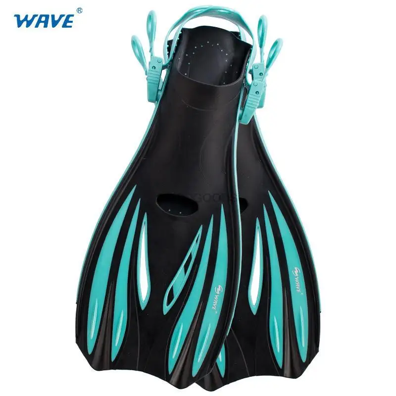 

Adjustable Swimming Flippers Fins for Men Short Adult Snorkel Foot Water Sports Equipment, Portable Diving Flippers for Beginner