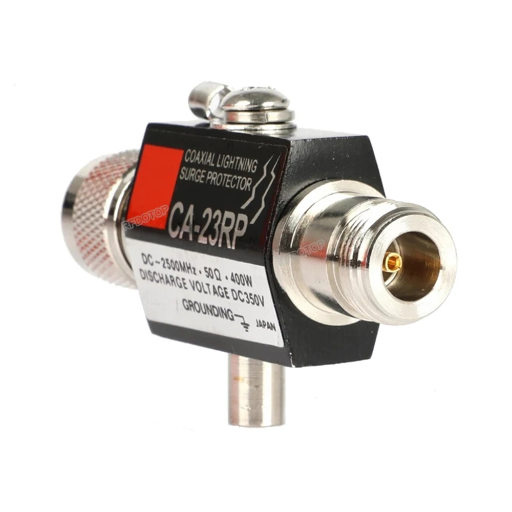 Coaxial Anti-Lightning Antena Protetor de Surge, N macho Plug para N fêmea Jack rádio repetidor, CA-23RP, 50 Ohm, 1Pc