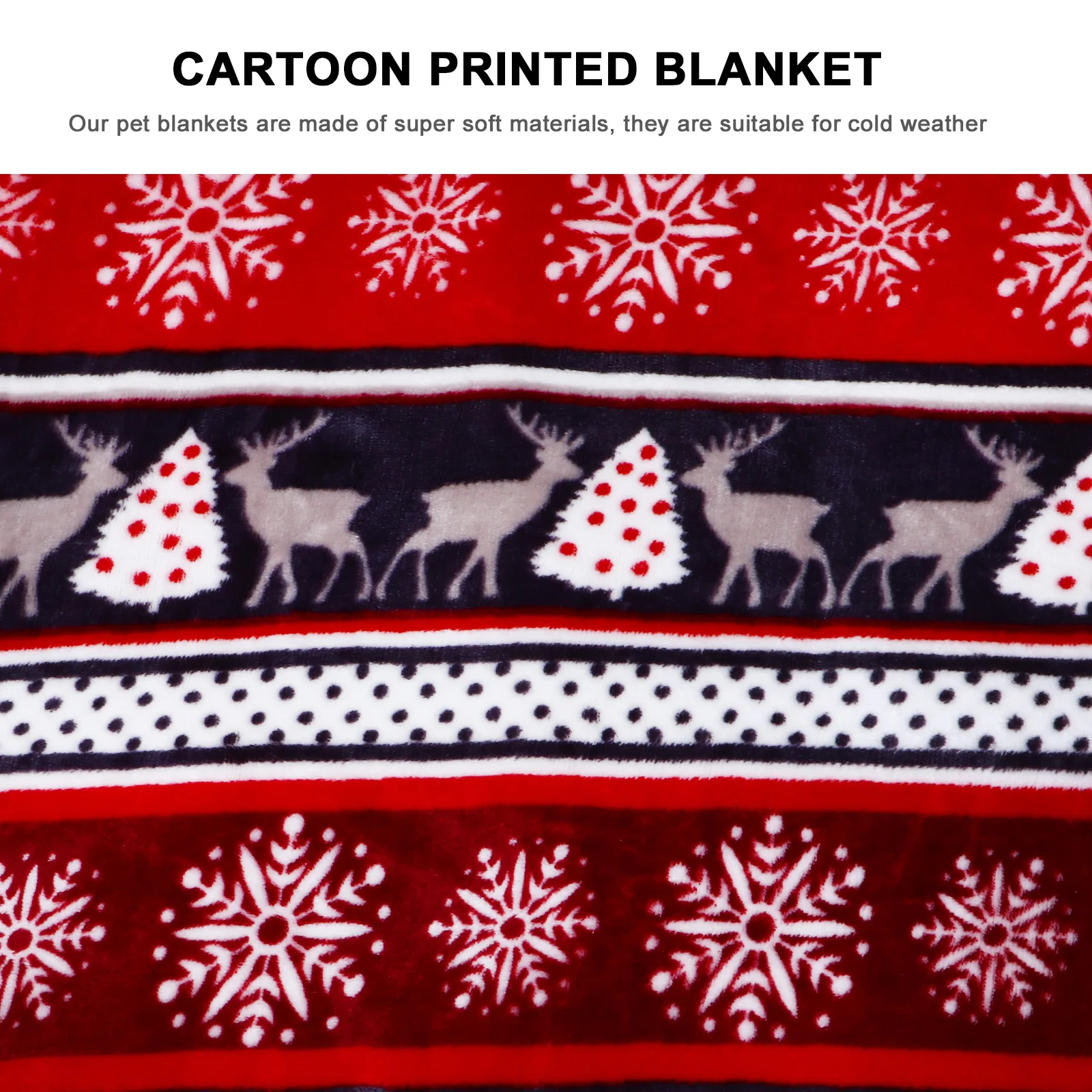 

Thick Flannel Pet Mat Warm Dog Cat Blanket for Winter Couch Machine Washable Soft Comfortable
