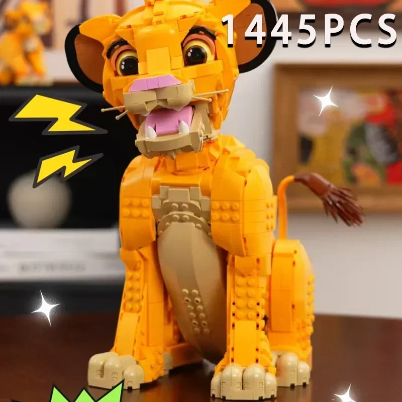 Blocs de construction Lion, 1445 pièces, figurines d'animaux, briques, jouets pour adultes et enfants, fête d'anniversaire et de Noël