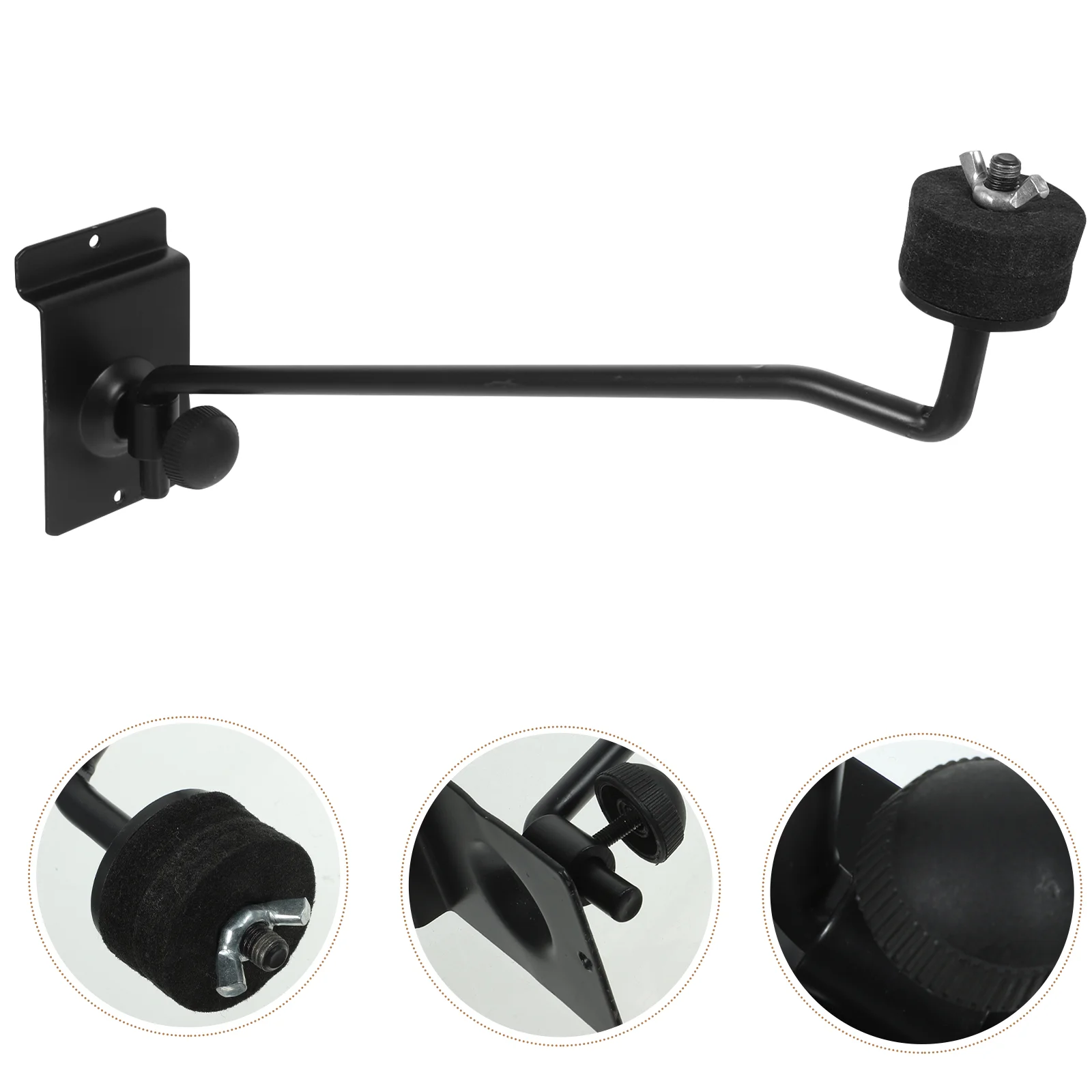 Durable Metal Cymbal Wall Slot Hanger Slat Board Holder Drum Part Tambourines Cymbals Display Frame Musical Instruments