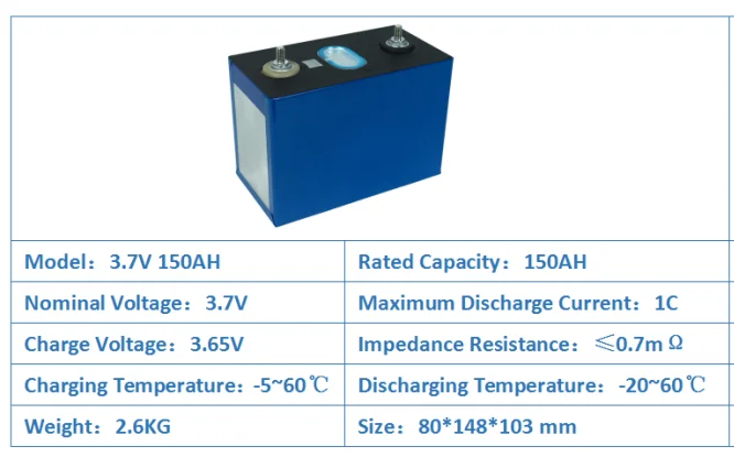 3.7 v 148ah 150ah 153ah prismatic 150ah 3.7v ncm batteries lithium ion batteries nmc cell 3.7v for electrical equipment