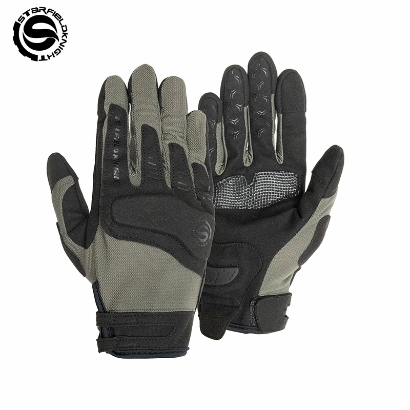 sfk-green-motorcycle-gloves-men-women-riding-equipment-summer-mesh-breathable-non-slip-joint-protection-touch-screen-accessories