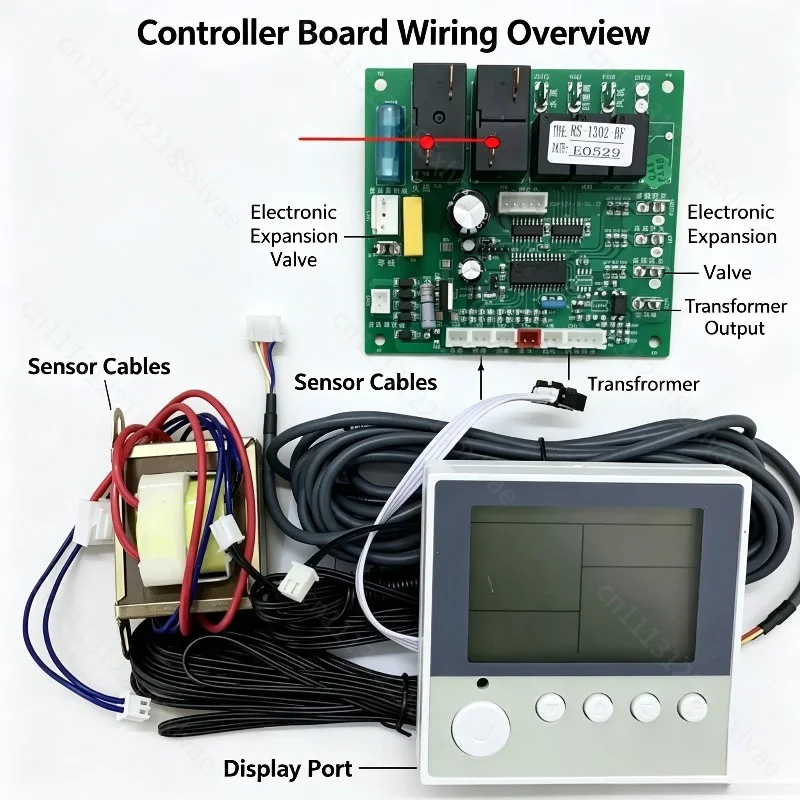 Universal Air Energy Controller Heat Pump Computer Main Board Electronic Expansion Valve Control Board For 1.5P 2HP Air‑Source