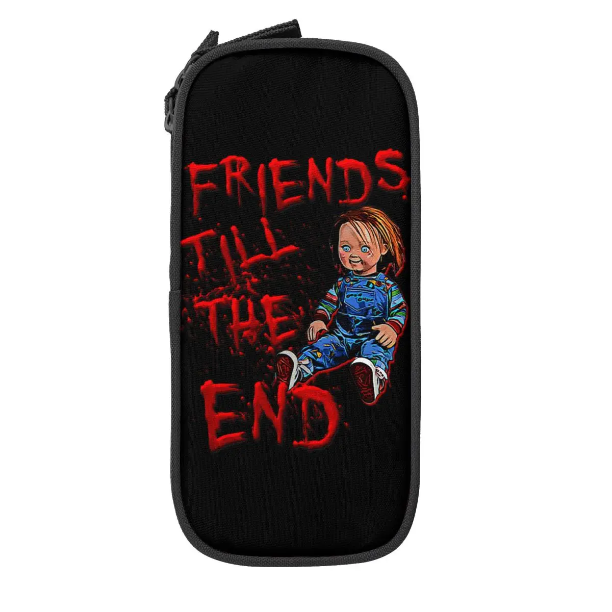 Custom Chucky Friends Cute Pencil Case Girl Boy Large Capacity Childs Play Pencil Box School Accessories