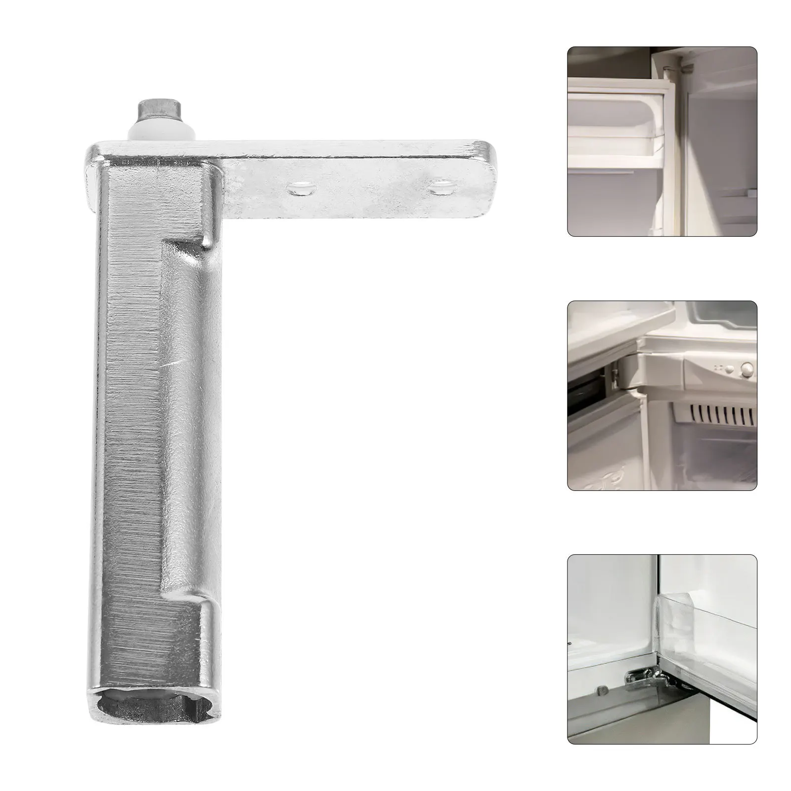 

Freezer Door Pivot Hinge Stainless Steel Adjustable Replacement Durable Refrigerator Door Accessory Automatic Closer