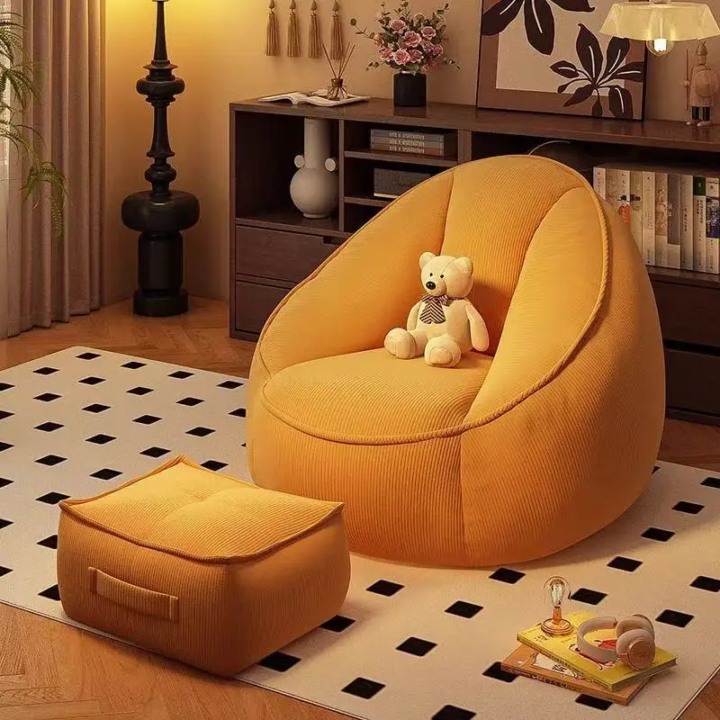 Popular lazy sofa high-density sponge living room adult tatami small apartment sleeping bean bag sofa chair