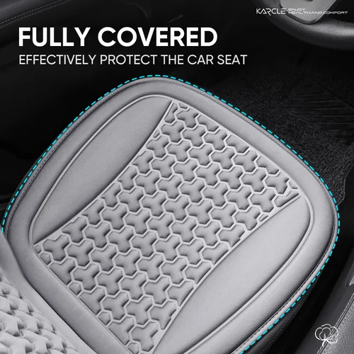 Imagen 2 del producto Funda Universal 3D para asiento de coche, cojín suave y transpirable para asiento de coche, diseño convexo, almohadillas protectoras para asiento de coche, alfombrilla para silla de coche a prueba de sudor