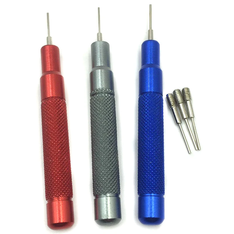 1 Set Pin Punch Set Of 3 - Watch Band Link Pin Remover with Spare Tips for Watch Repair