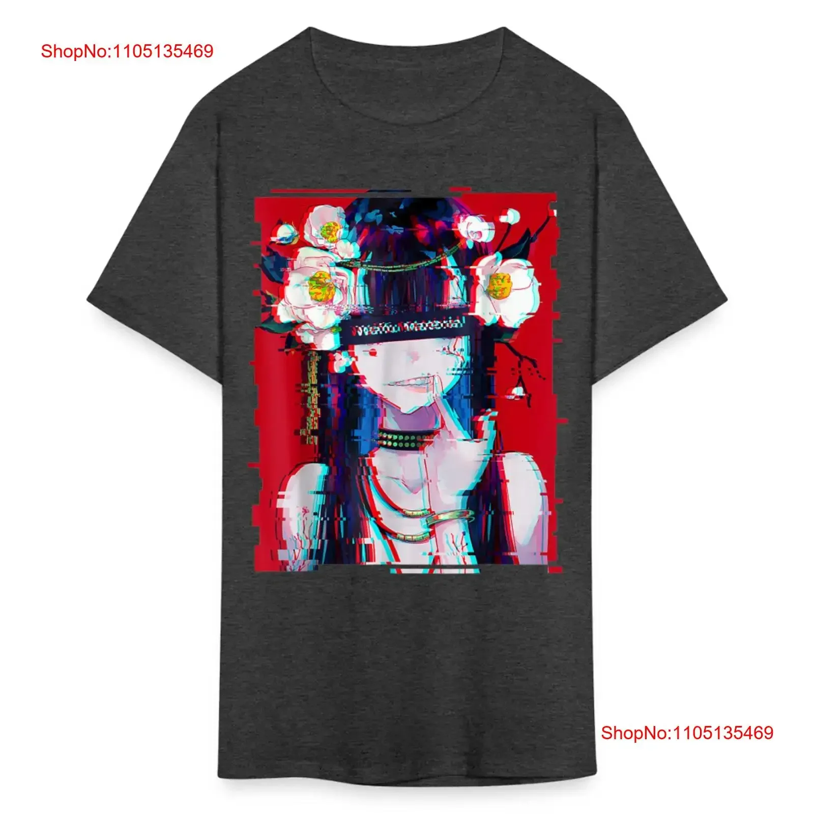 Waifu Vaporwave Anime Flower shirt Aesthetic Glitch Japanese Pixelated T vintage Washed Breathable Stretched designer clothes