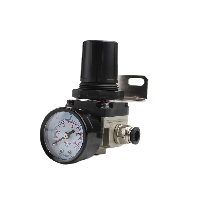 AR2000 G1/4''6mm 8mm 10mm 12mm Air Control Compressor Pressure Relief Regulator Valve with Fitting AR3000-03 AR4000-04 AR3000-06