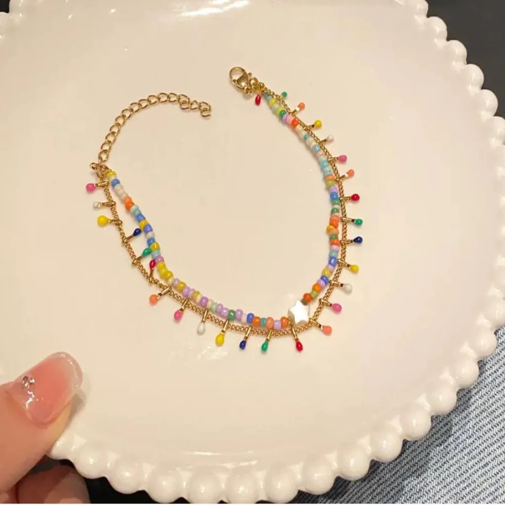 Fashion Jewelry Bracelet Handmade Star Charm Bracelet Irregular Geometric Bracelet Fresh For Souvenir Gift Relatives Holiday