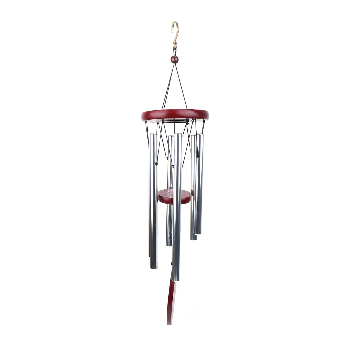 

Wooden Wind Chime Retro Handmade Charming Decoration for Balcony Fengshui Hanging Pendant Wooden Wind Chime