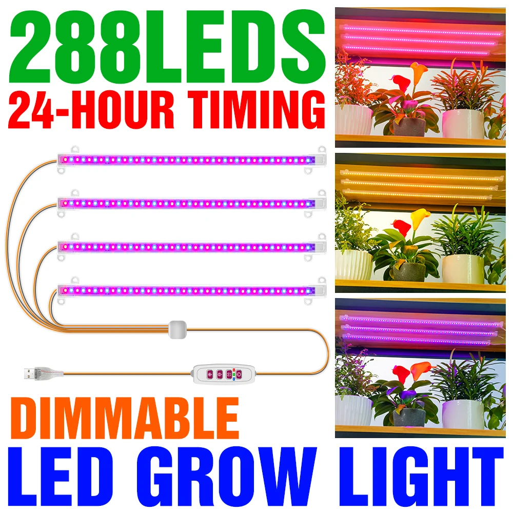 

Full Spectrum LED Plant Grow Light USB Phyto Lamp Led Greenhouse Hydroponic Growth Light For Indoor Flower Seedling Cultivation