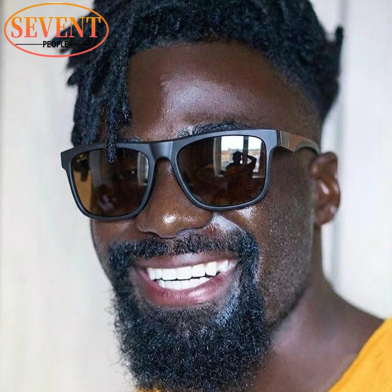 الاستقطاب المتضخم مربع فاسق النظارات الشمسية الرجال 2025 العلامة التجارية الفاخرة خمر Steampunk في الهواء الطلق نظارات شمسية للذكور القيادة ظلال