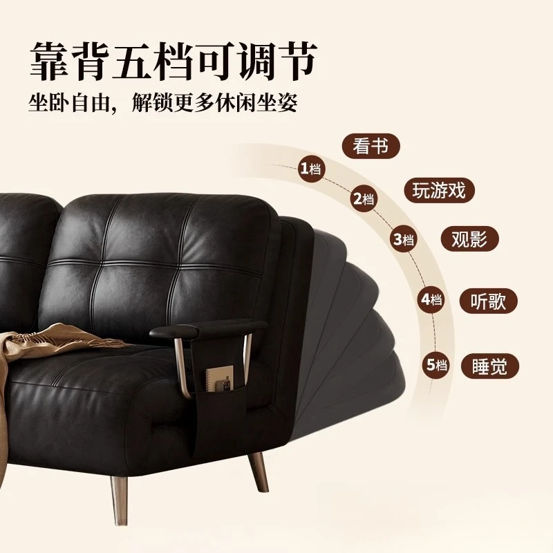 أريكة سرير مفرد قابلة للطي، أريكة خشبية صلبة قابلة للسحب مزدوجة الأغراض #2