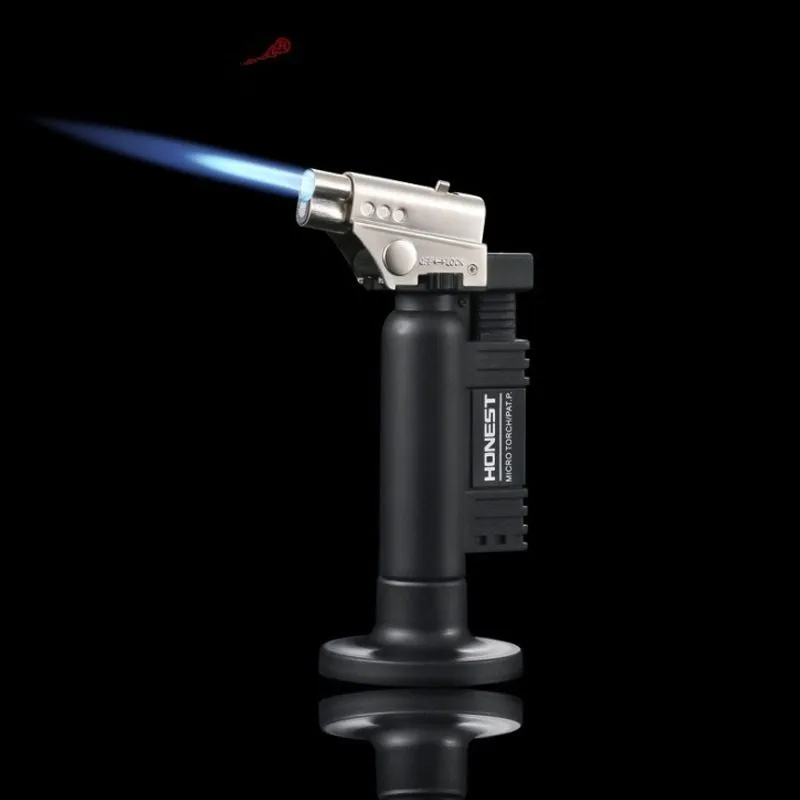 Honest Double Fire Switch Lighter with Safe Lock Welding Torch Spray Gun for Outdoor Barbecue Kitchen BBQ Tool Cigar Lighting view 5