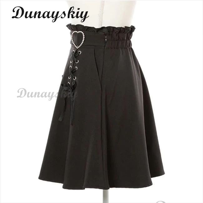 بلوزة بفيونكة Jirai kei لوليتا للفتيات فستان كاوي وردي وأسود تنانير بأكمام طويلة قميص Y2K بدلة طالب يابانية لطيفة حلوة