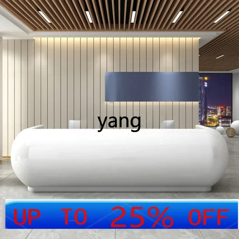 

LTT компания стойка регистрации белая краска приветственная стойка изогнутая простая современная