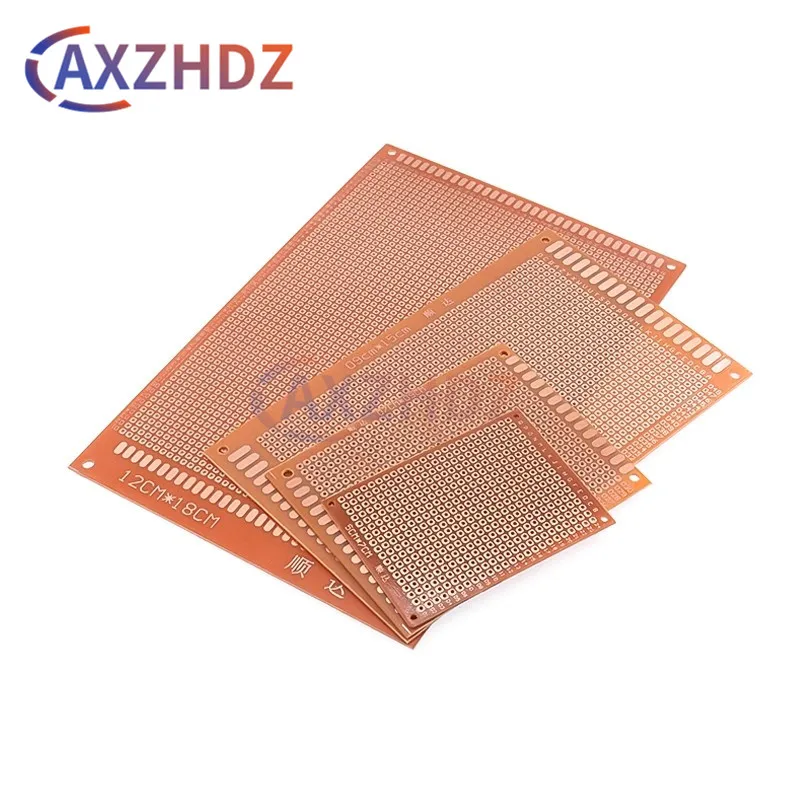 5PCS Universal Board Single Side Prototype PCB Experimental Bakelite Copper Plate Circuirt DIY 2.54mm 5*7cm 7*9cm 9*15cm 12*18cm