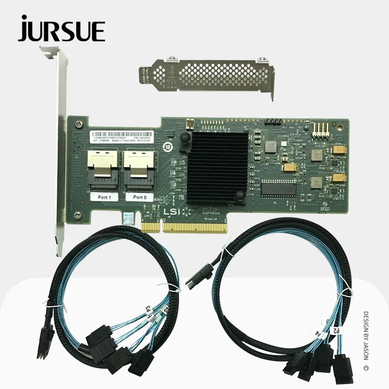 

LSI 9200-8i (9211-8I) RAID Controller Card 6Gbps SAS PCI E HBA IT Mode ZFS FreeNAS unRAID RAID Expander + 2 Cable SATA