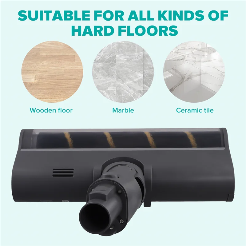 ABVI-أسطوانة رأس فرشاة الأرضية LED باللون الأخضر لـ Dreame V12S، V16S، V11، V12، T10، T20، T30، T20pro، T30NEO، V16، V12pro