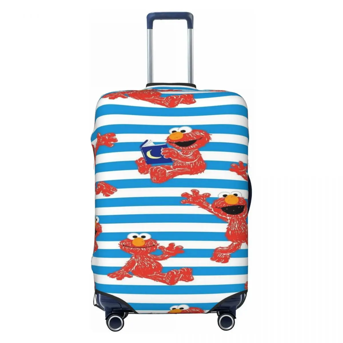 

Custom Cookie Monster Television Programs Luggage Cover Protector Cute Travel Suitcase Protective Cover for 18-32 Inch