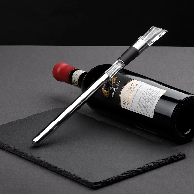 3 in 1 wine chiller & pourer & aerator set  quickly wine chilling & Aerating suitable for a variety of wine bottles/ recycling