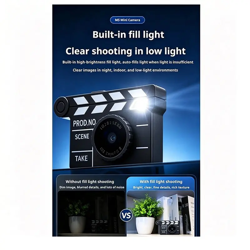 [NEW!】 Thumb Camera 1080P, 12 Filters, Flash, Cinema Shooting, Shaped Backpack Charm, Capable Taking Photos For Students