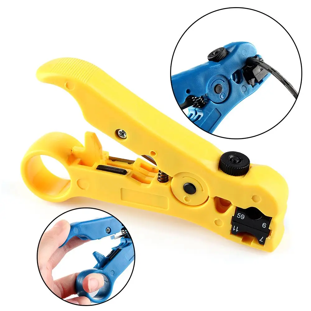 Multi-function Wire Stripper Cable Pliers Telephone Line Stripping Knife Wire Cutter Device High Quality Electrician Tools