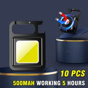 Multifunktional Mini Blendung Kobelschlüsselhain Leichte Notfalllampen USB -Ladung Starke Arbeit im Freien im Freien im Freien 10 Multifunktionale Schlüsselkasten des Hauptverkaufs - №8